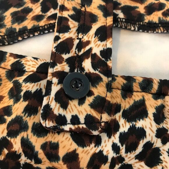 🆕  Leopard Print Zip-Up Bustier Plus sz XL - Picture 6 of 6